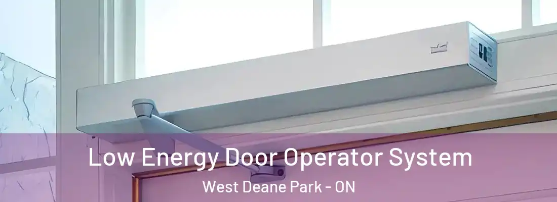  Low Energy Door Operator System West Deane Park - ON