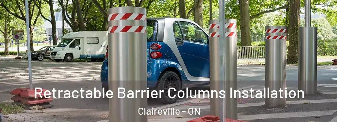  Retractable Barrier Columns Installation Claireville - ON
