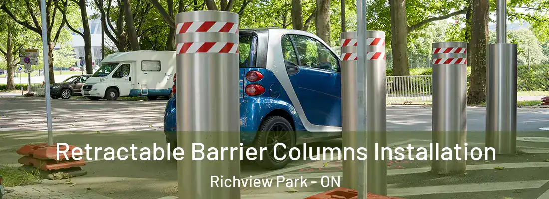  Retractable Barrier Columns Installation Richview Park - ON