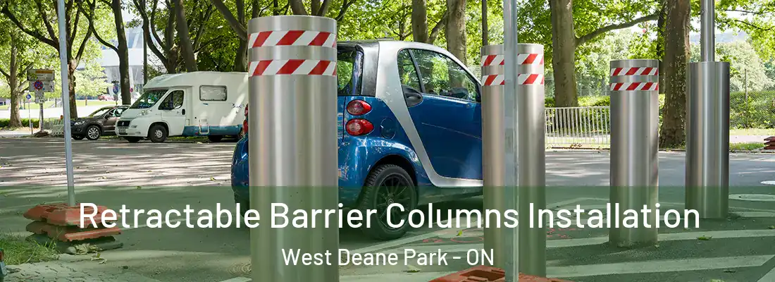  Retractable Barrier Columns Installation West Deane Park - ON
